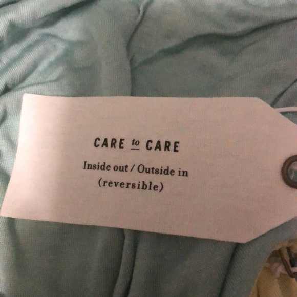 ❤️ L ❤️ NWT Anthro Reversible Ruched Tank Halter Keyhole Back Button - Picture 6 of 9